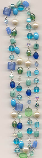 blauw geketteld