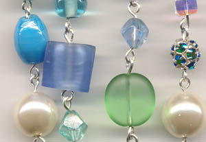 detaul blauw geketteld